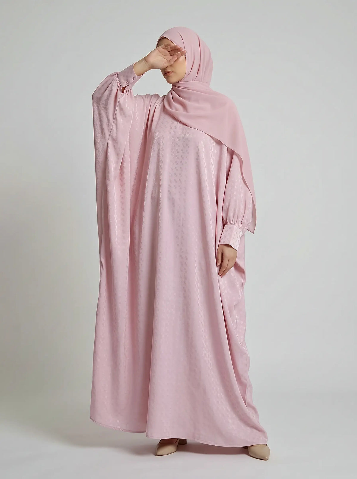 Rosé Mosaic Abaya HJ1703 Main image