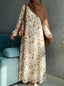 Beige Cream - Arabic Lawn Abaya HJ1690