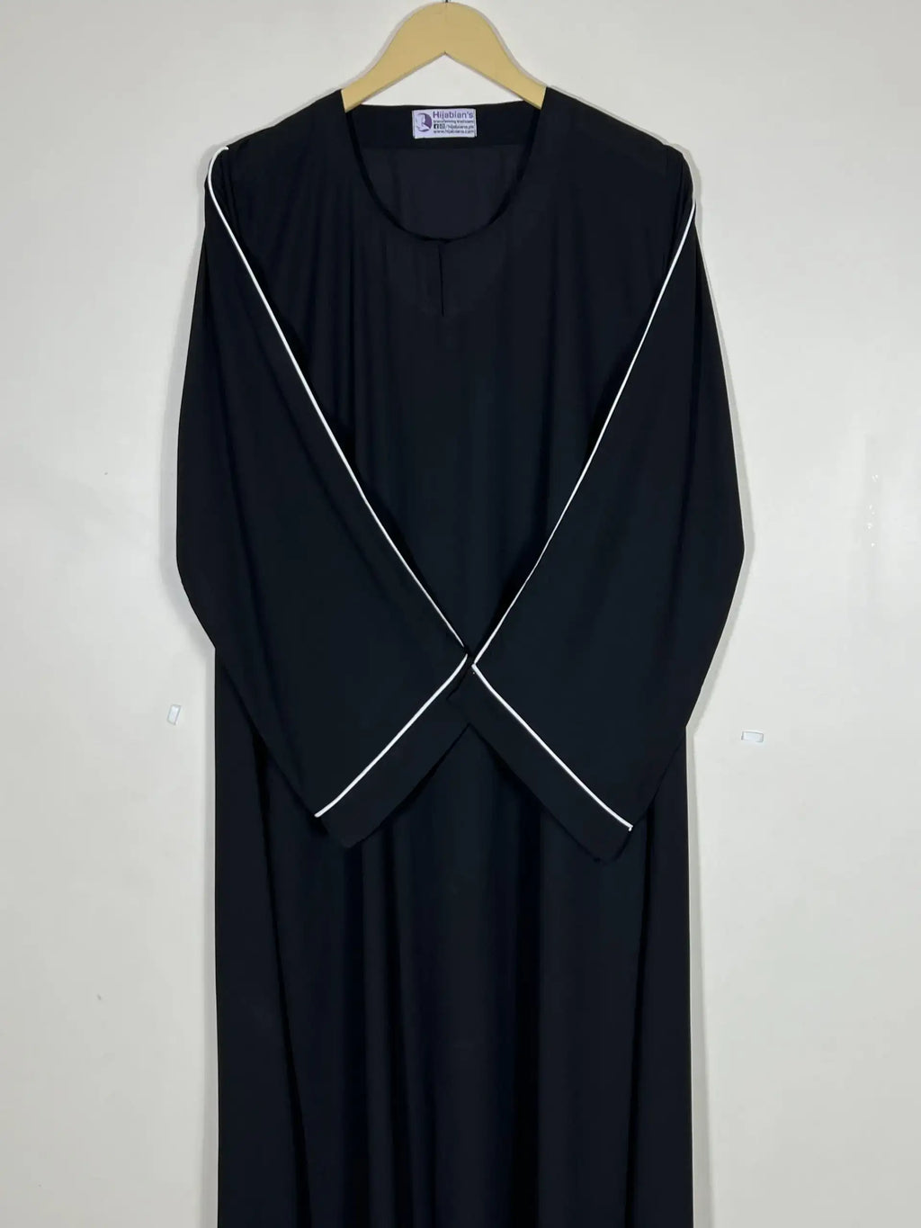 Black Dori Pipen Maxi Abaya HJ0516