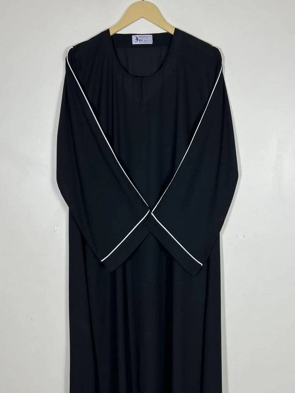 Black Dori Pipen Maxi Abaya HJ0516