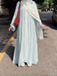 Ice Blue - Classic Bow Abaya HJ1713