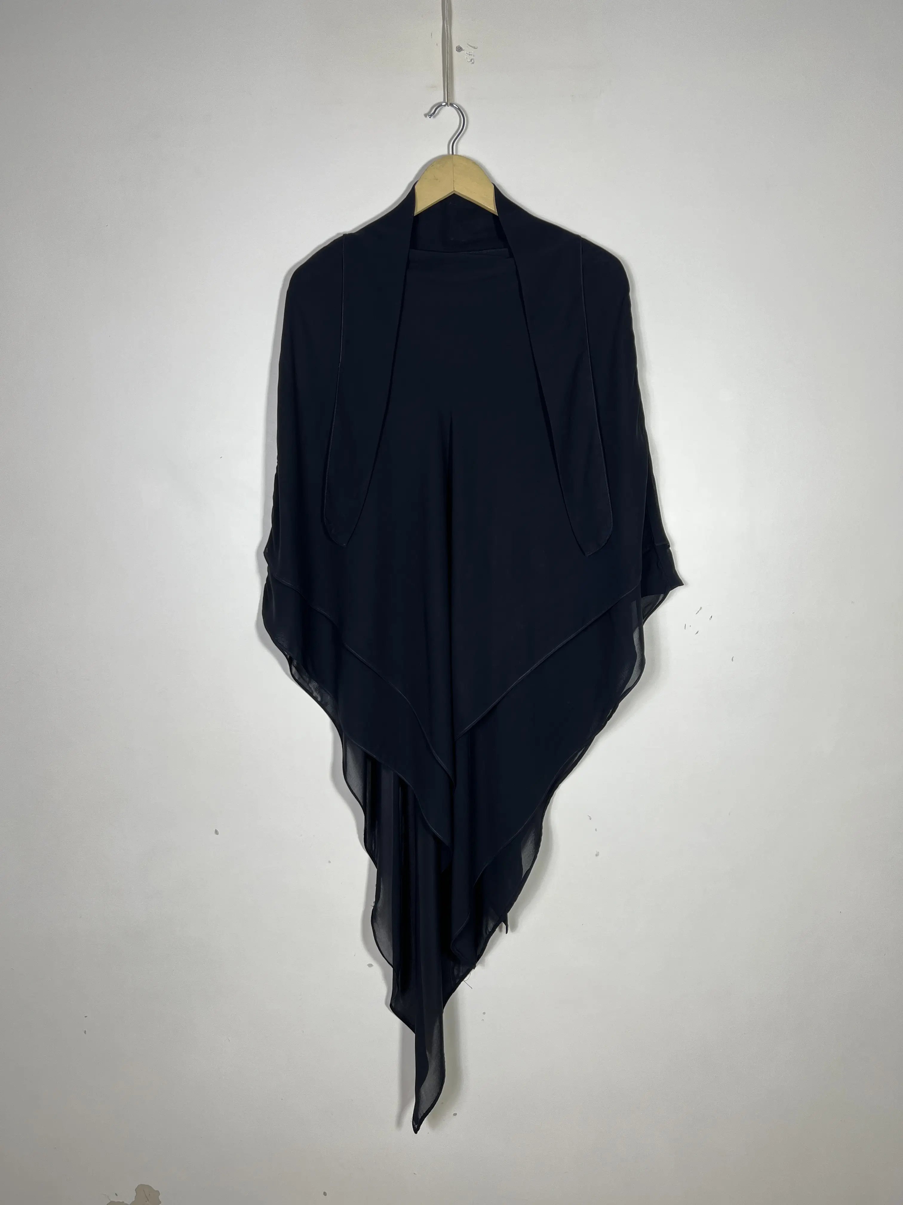 Black - Two Layer Khimar Set Secondary image