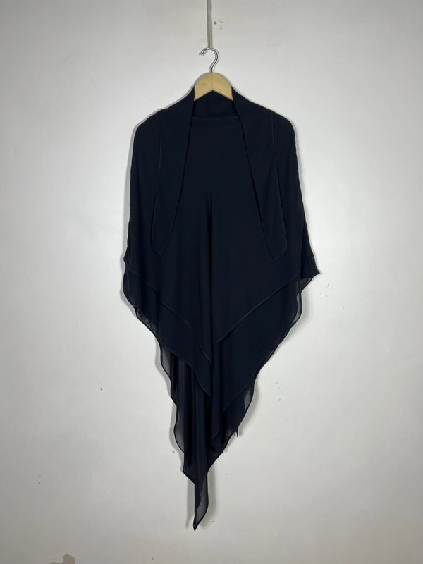 Black - Two Layer Khimar Set