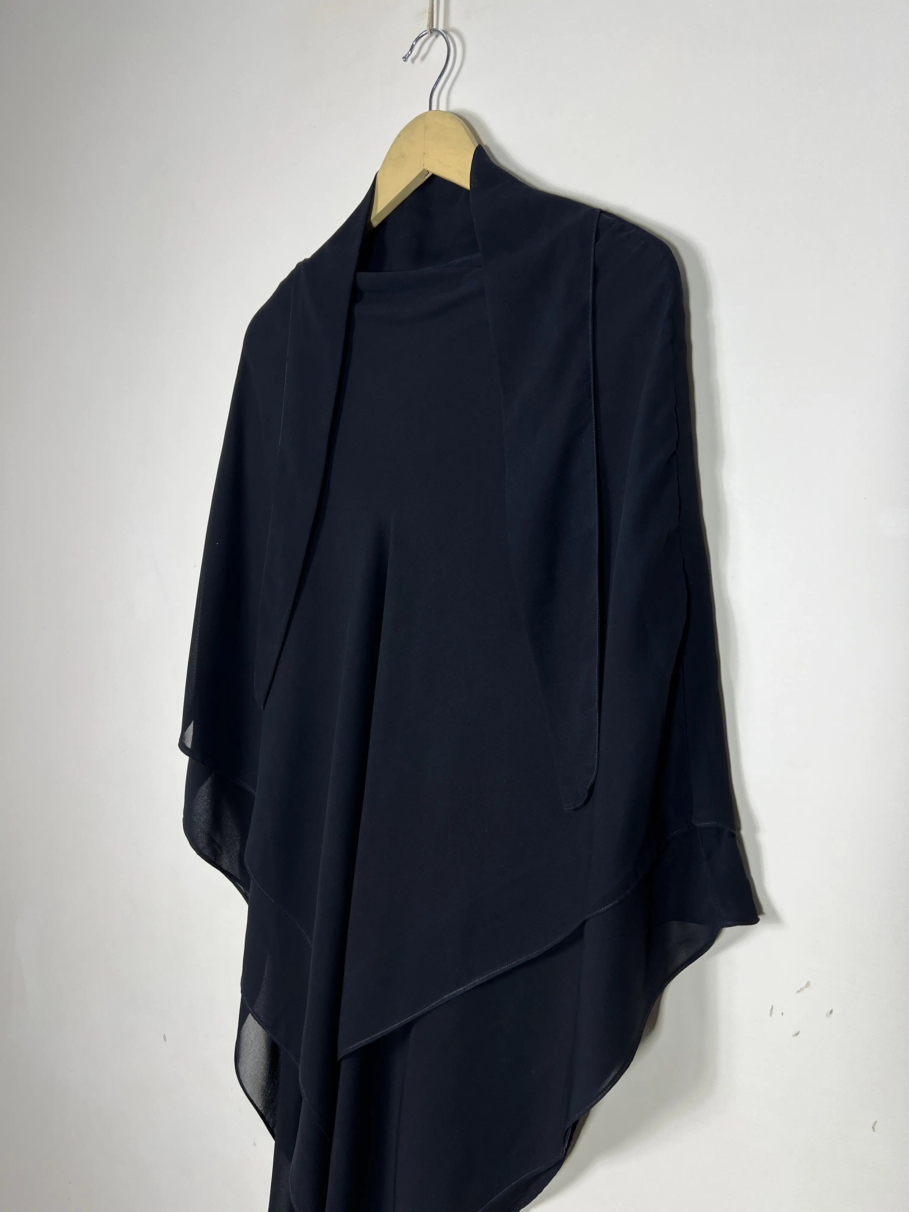 Black - Two Layer Khimar Set