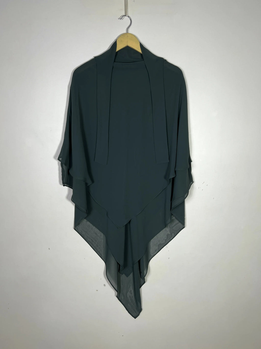 Bottle Green - Two Layer Khimar Set