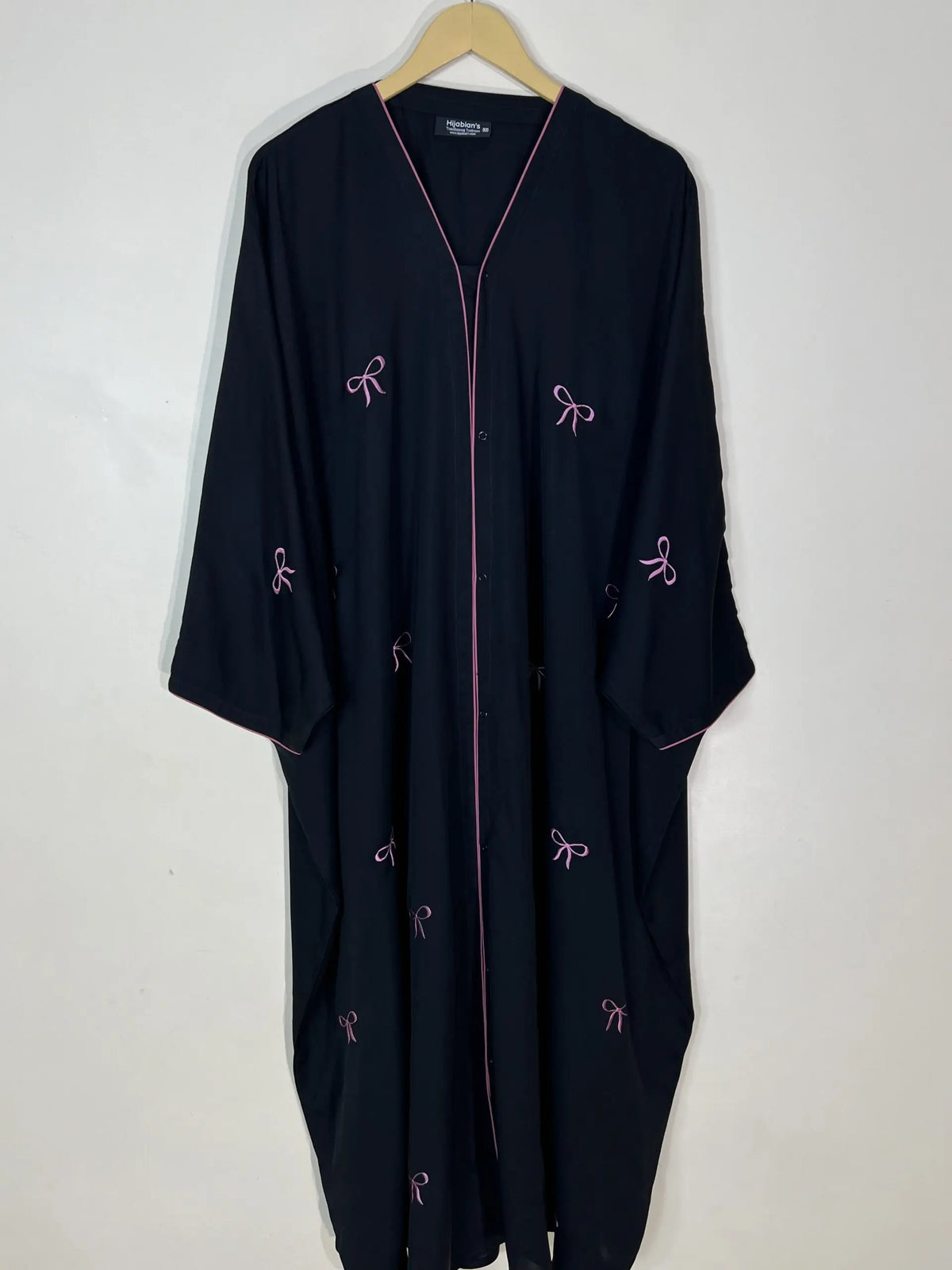 Mauve - Butterfly Bow Abaya HJ1071 Main image