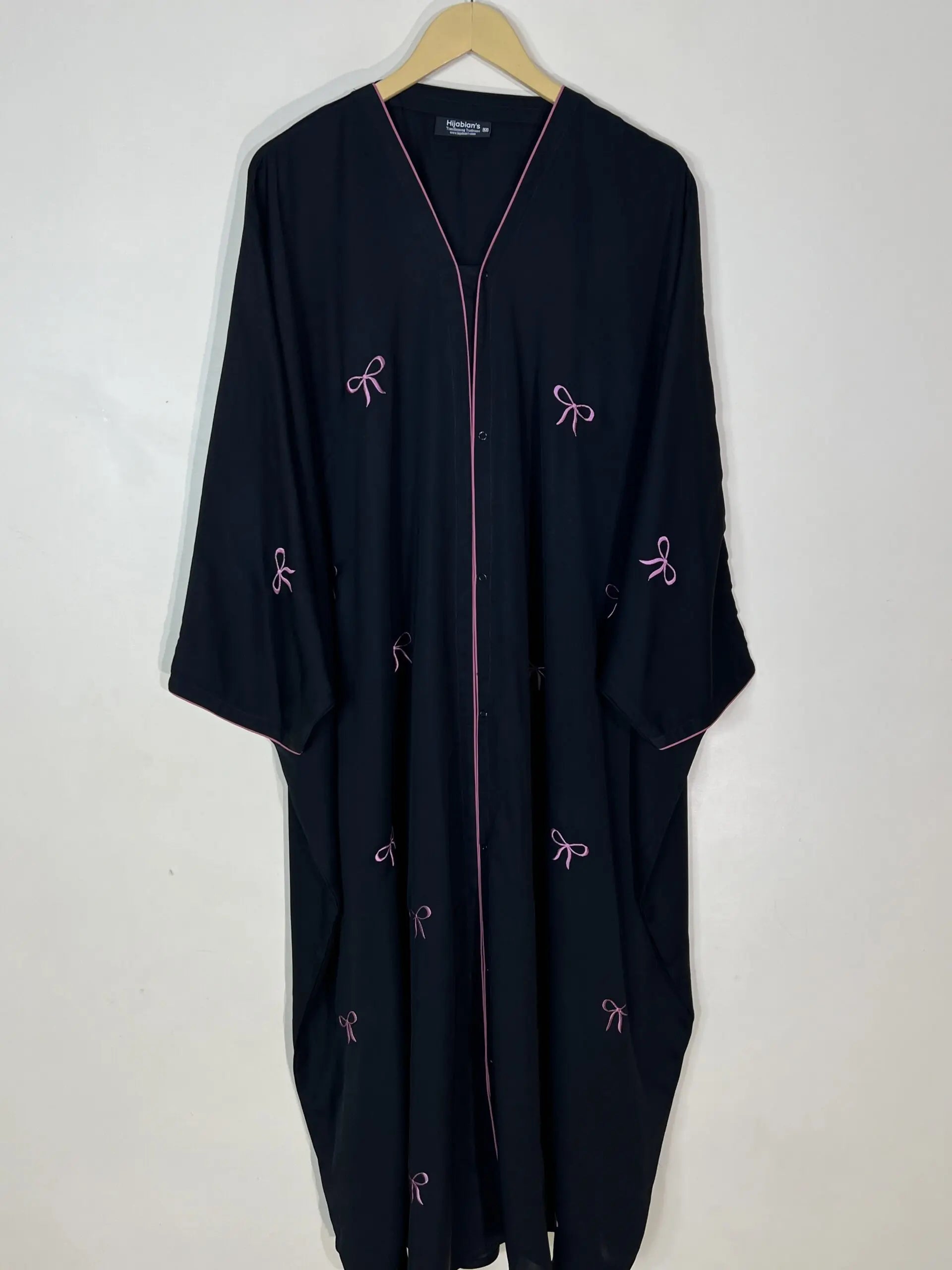 Mauve - Butterfly Bow Abaya HJ1071