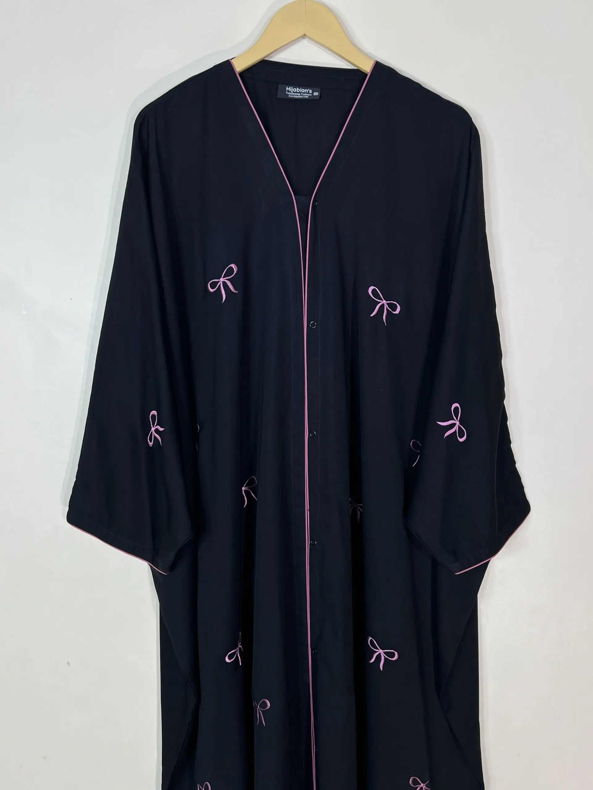 Mauve - Butterfly Bow Abaya HJ1071 Secondary image
