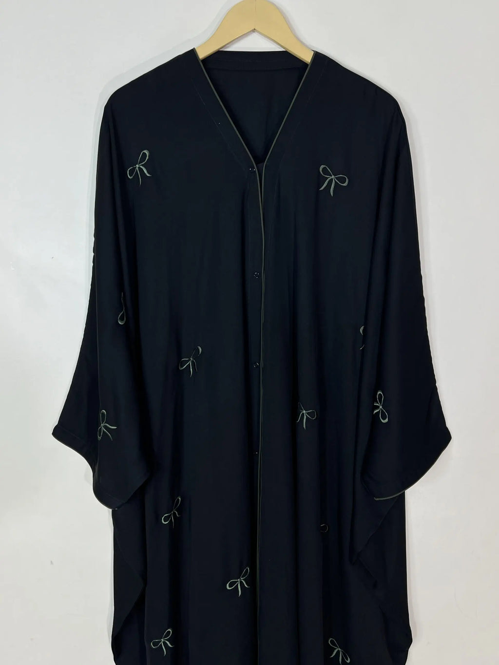 Green - Butterfly Bow Abaya HJ1072