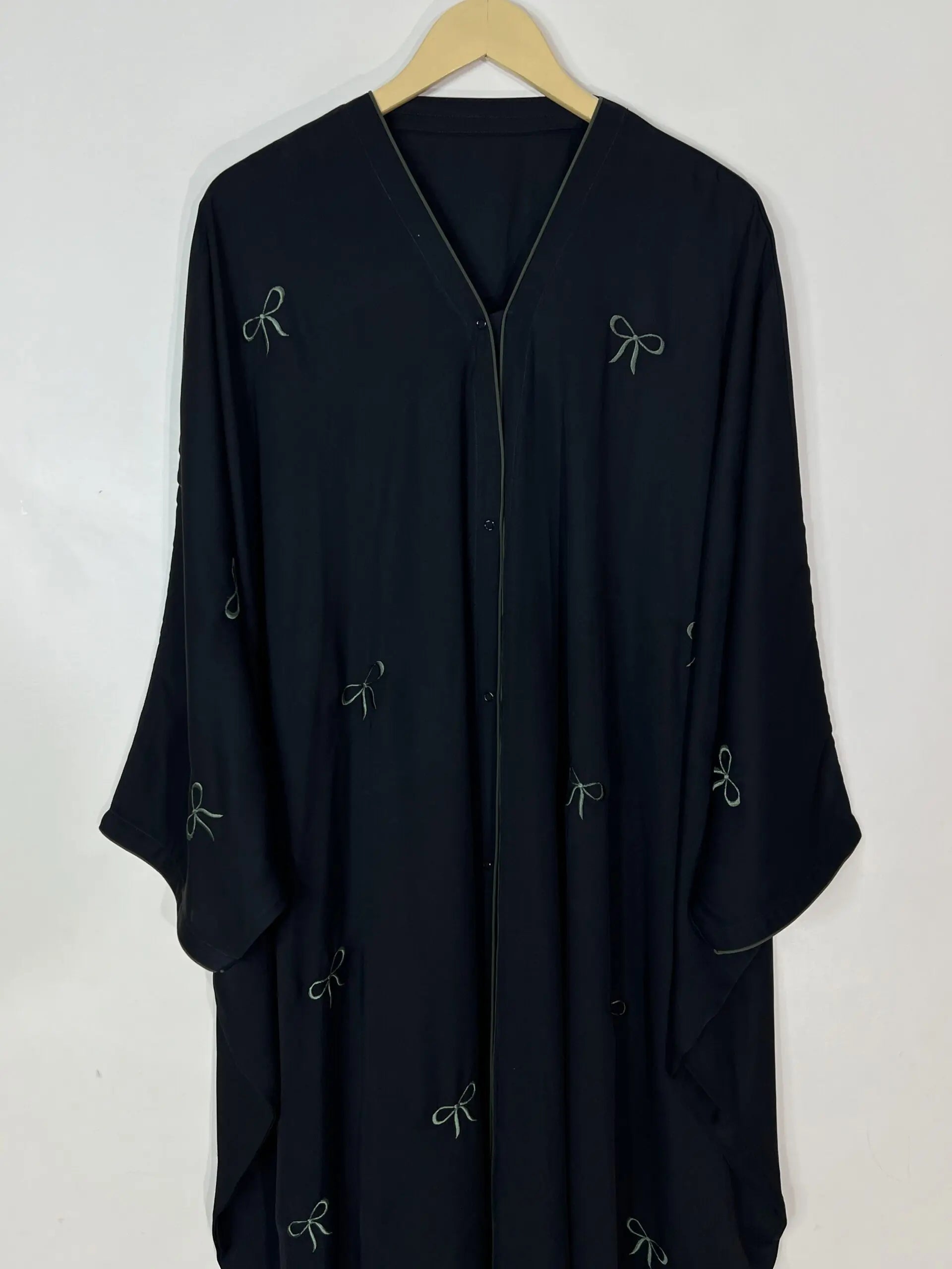 Green - Butterfly Bow Abaya HJ1072