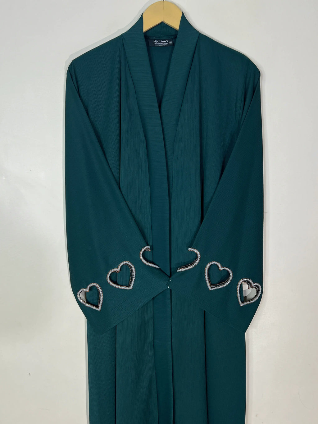 Bottle Green - Charmed Hearts Handwork Abaya HJ1715