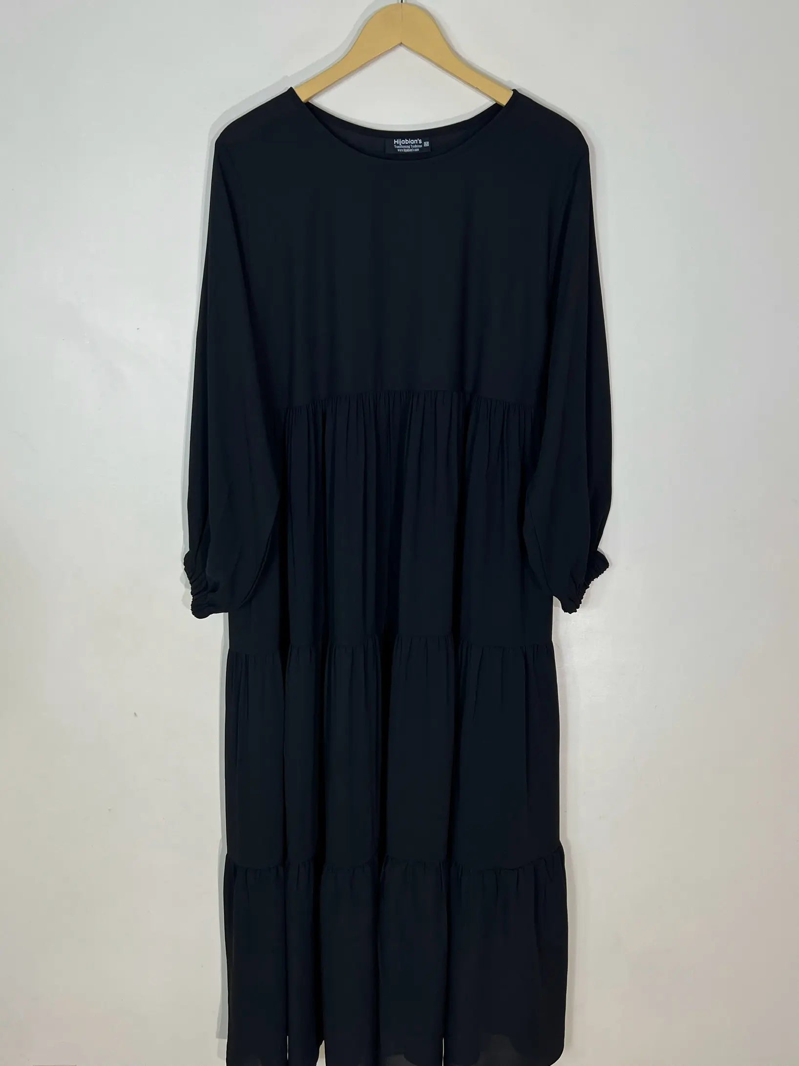 Black - Frill Maxi Abaya HJ1075