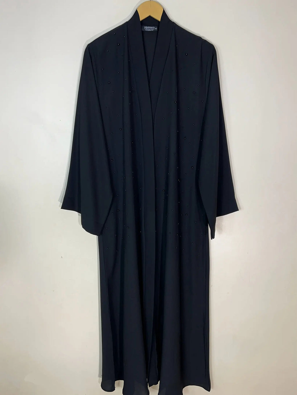 Black - Pearls Adorned Classic Abaya HJ1081