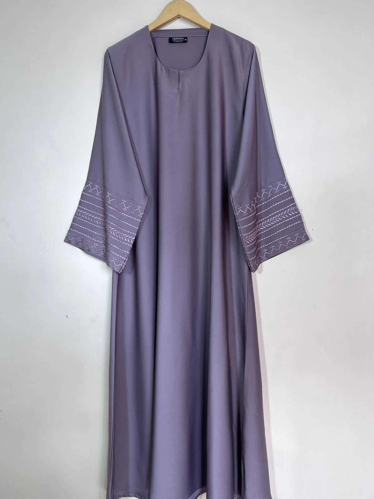 Lavender - Trail Embroidery Abaya HJ1537 Main image
