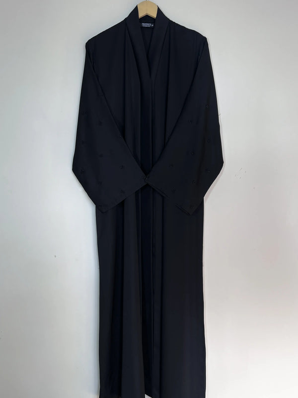 Black - Miral Beads Work Abaya HJ15551