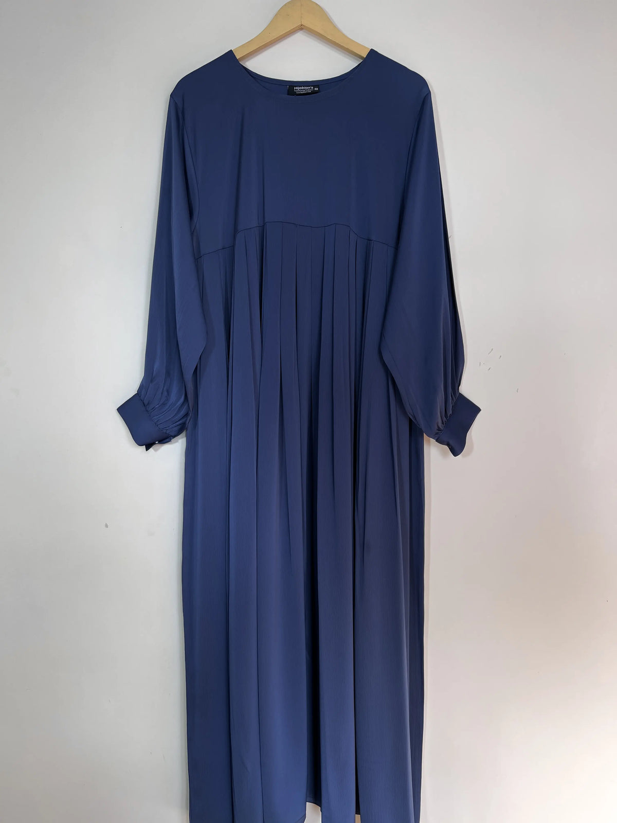 Marine Blue - Pleated Abaya HJ1507 Main image