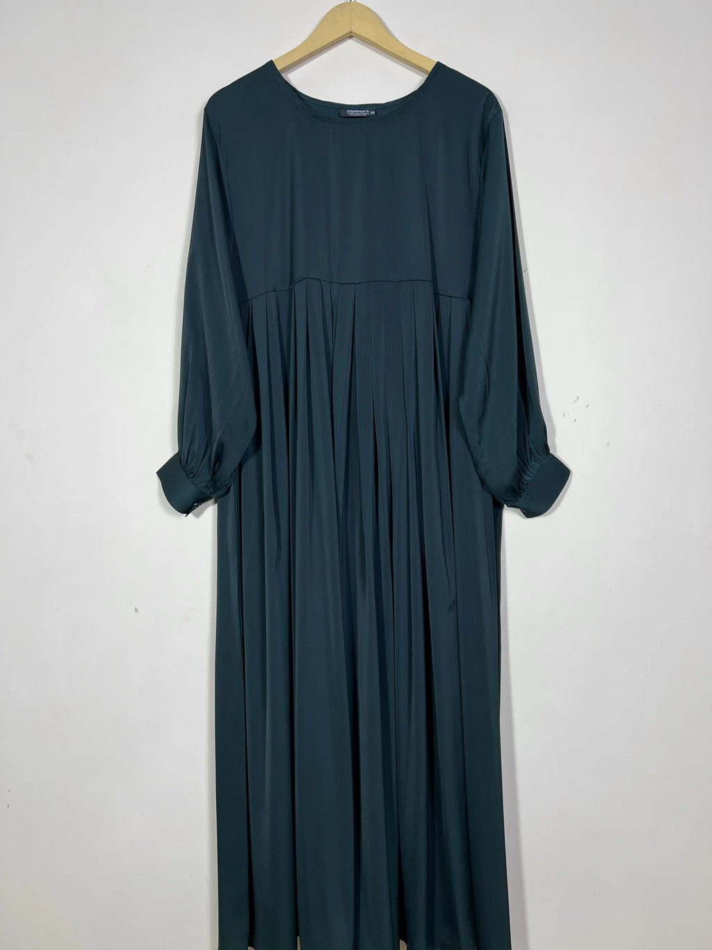 Bottle Green - Pleated Abaya HJ1508