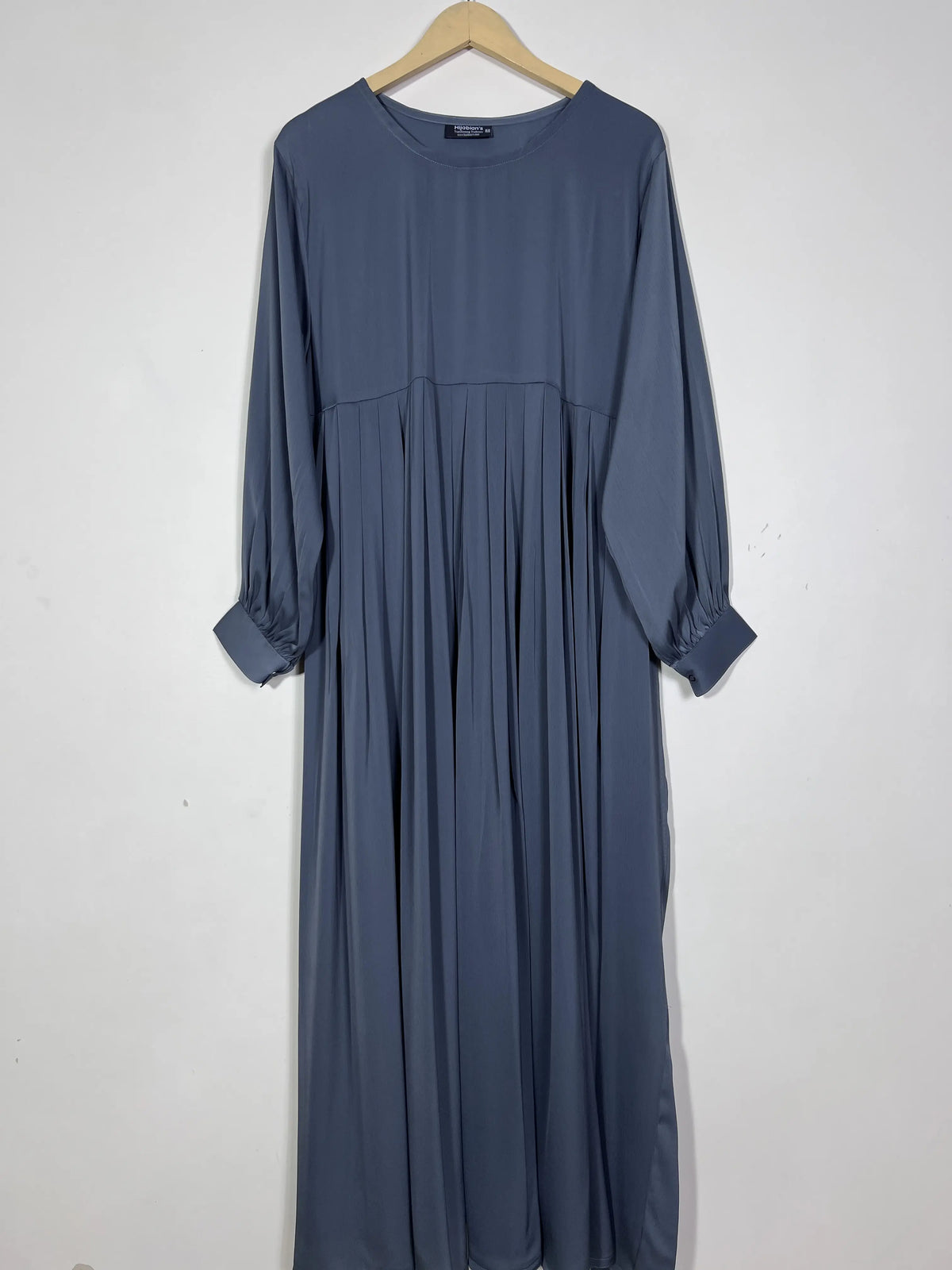 Slate Grey - Pleated Abaya HJ1510 Main image