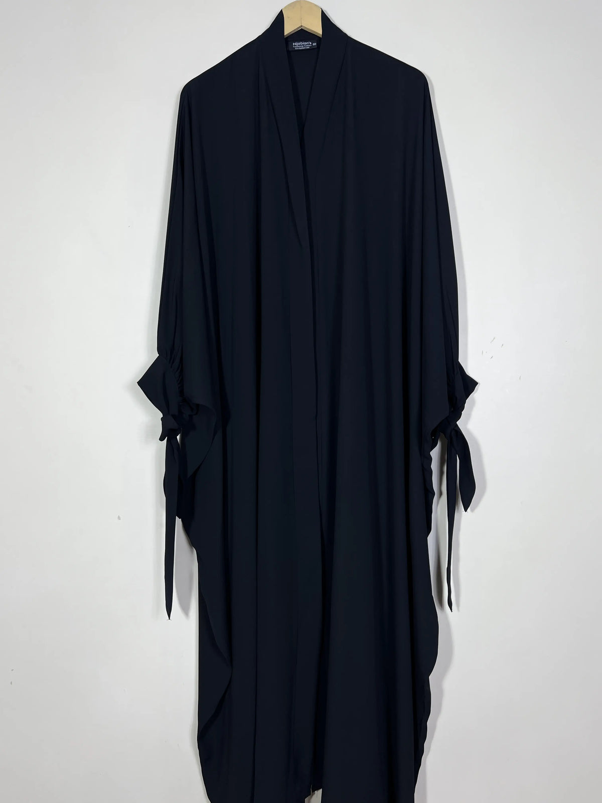 Black - Bows of Serenity Abaya HJ1518 Main image