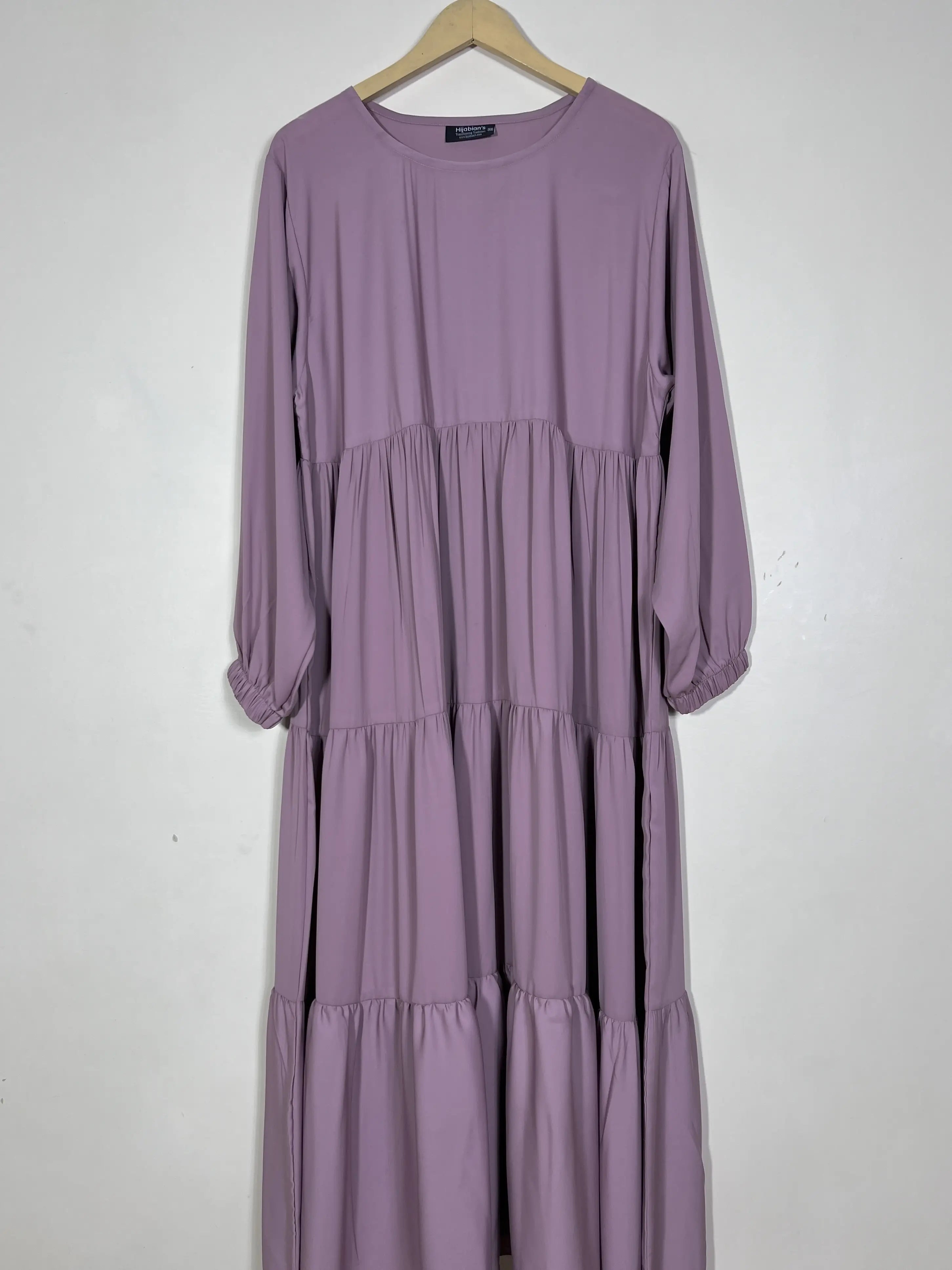 Lilac - Frill Maxi Abaya HJ1497