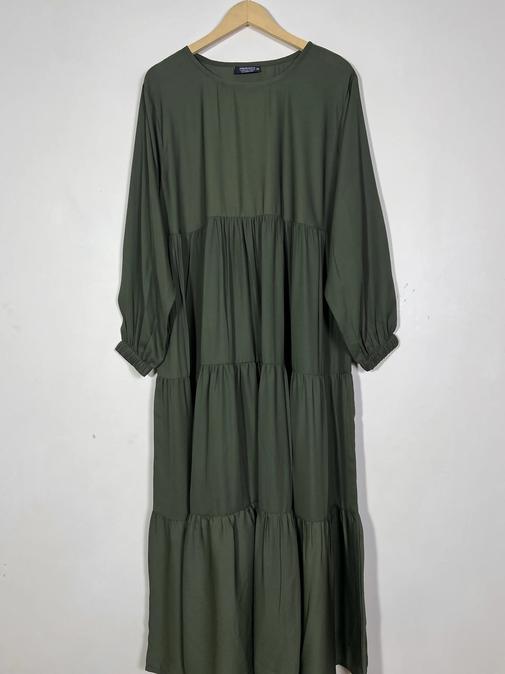 Olive Green - Frill Maxi Abaya HJ1496