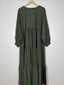 Olive Green - Frill Maxi Abaya HJ1496