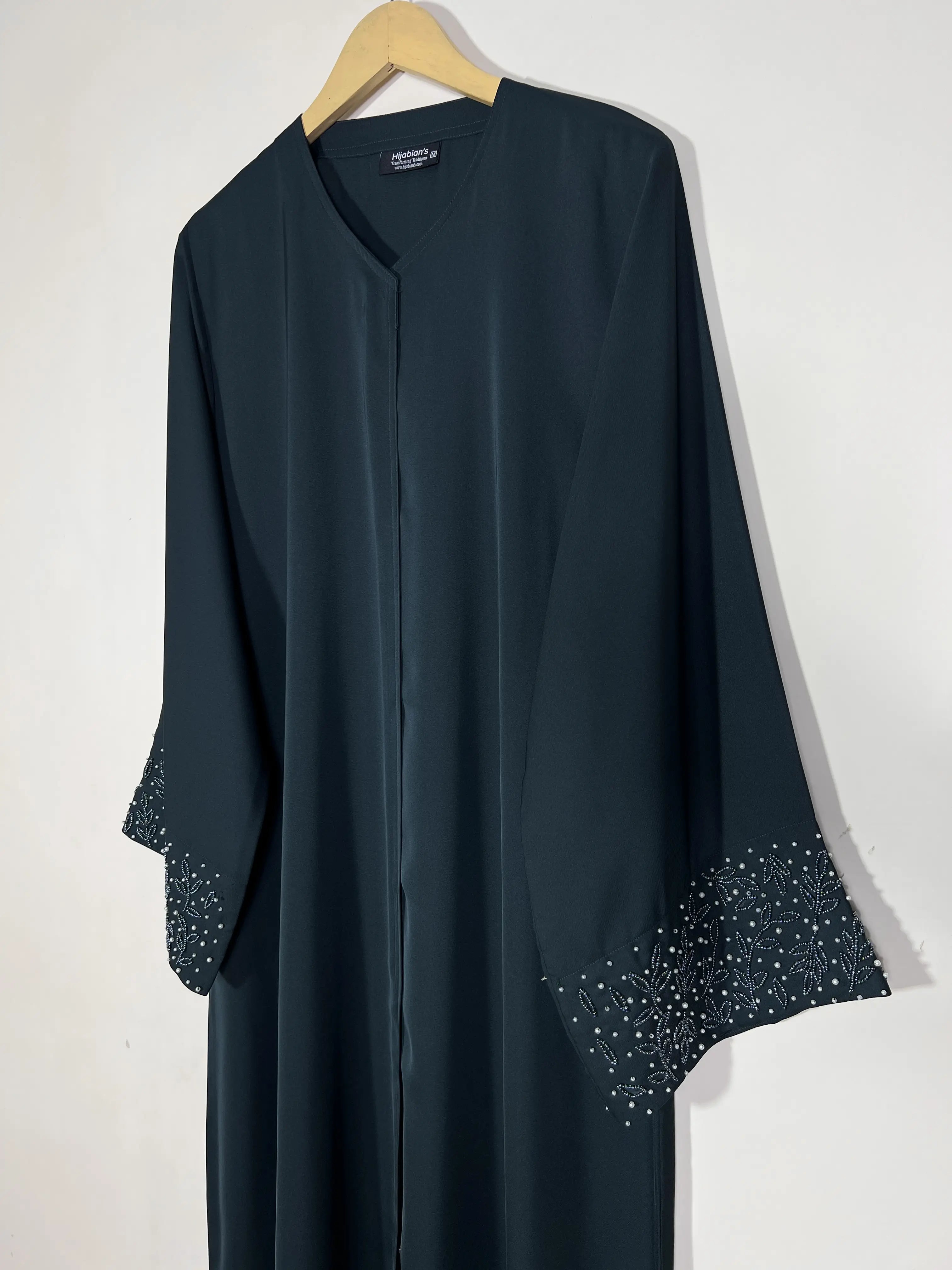 Bottle Green - Majesty of Handwork Abaya HJ1532 Secondary image