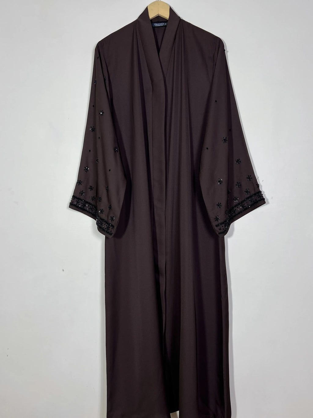 Deep Brown - Crown of Elegance Abaya HJ1522