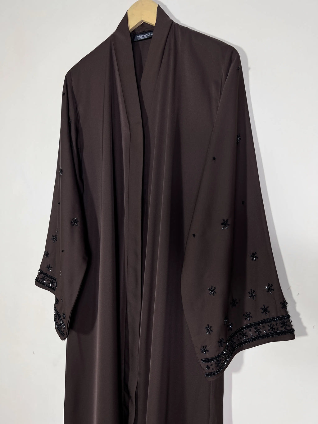 Deep Brown - Crown of Elegance Abaya HJ1522