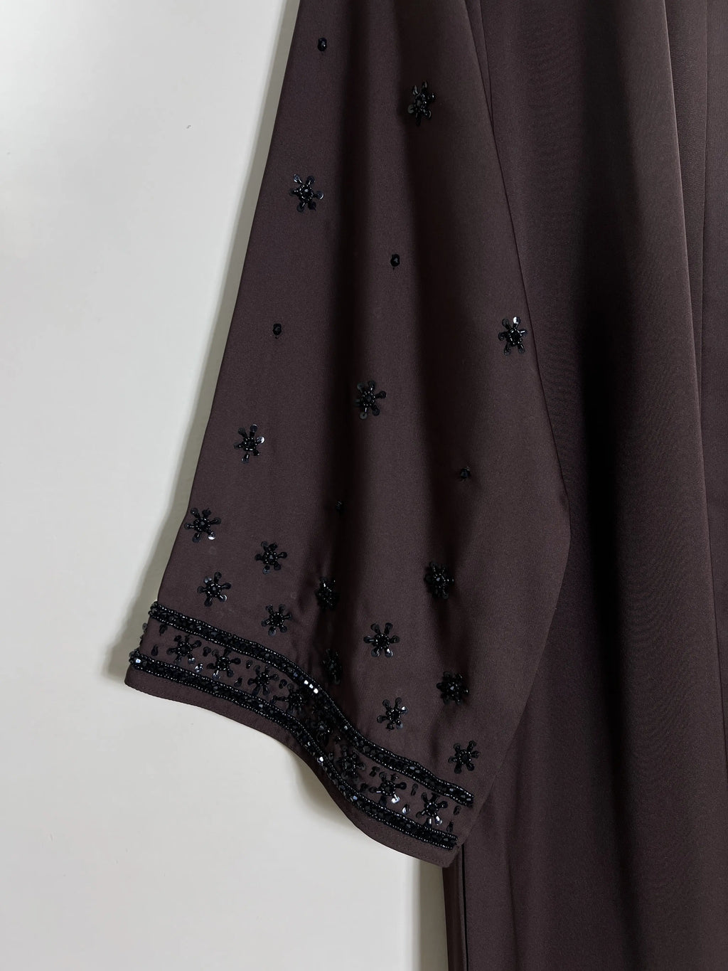 Deep Brown - Crown of Elegance Abaya HJ1522
