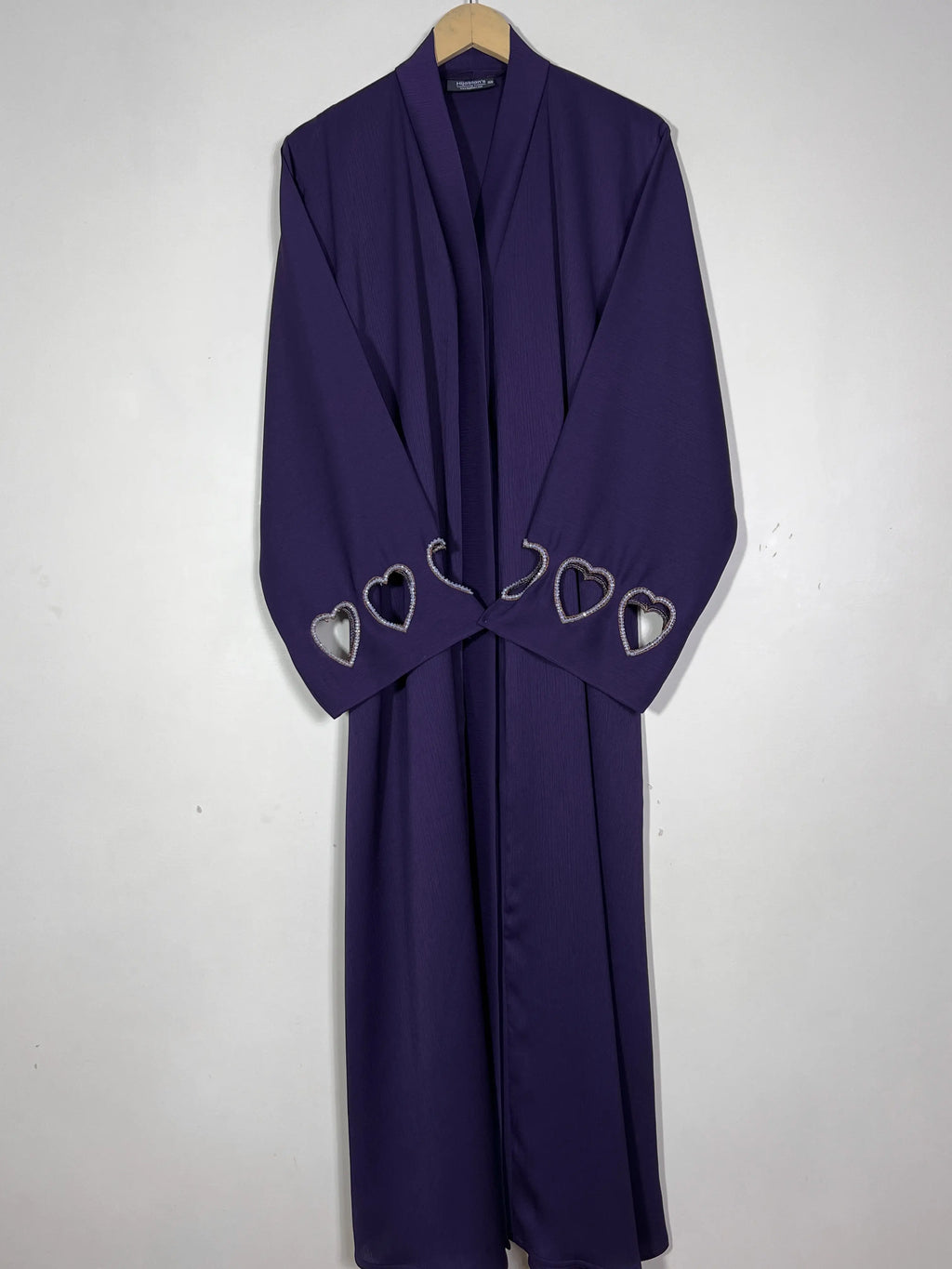 Deep Purple - Charmed Hearts Handwork Abaya HJ1521