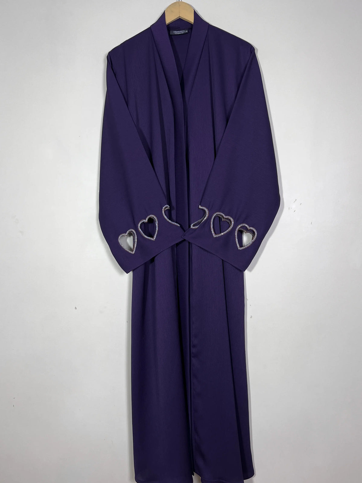 Deep Purple - Charmed Hearts Handwork Abaya HJ1521 Main image