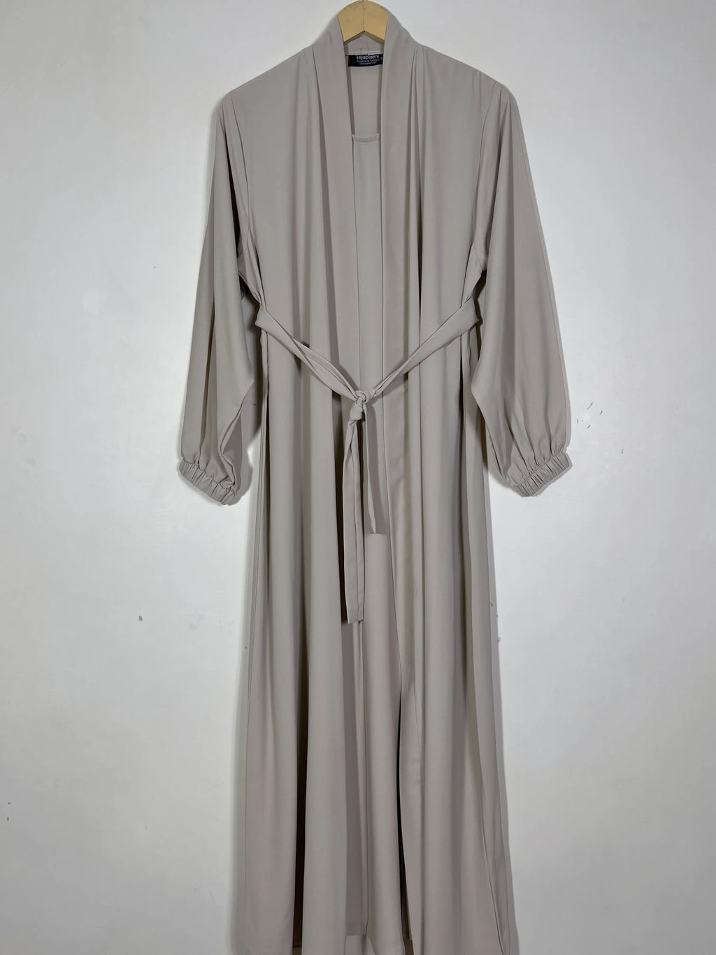 Beige - Attached Inner Chic Abaya HJ1512