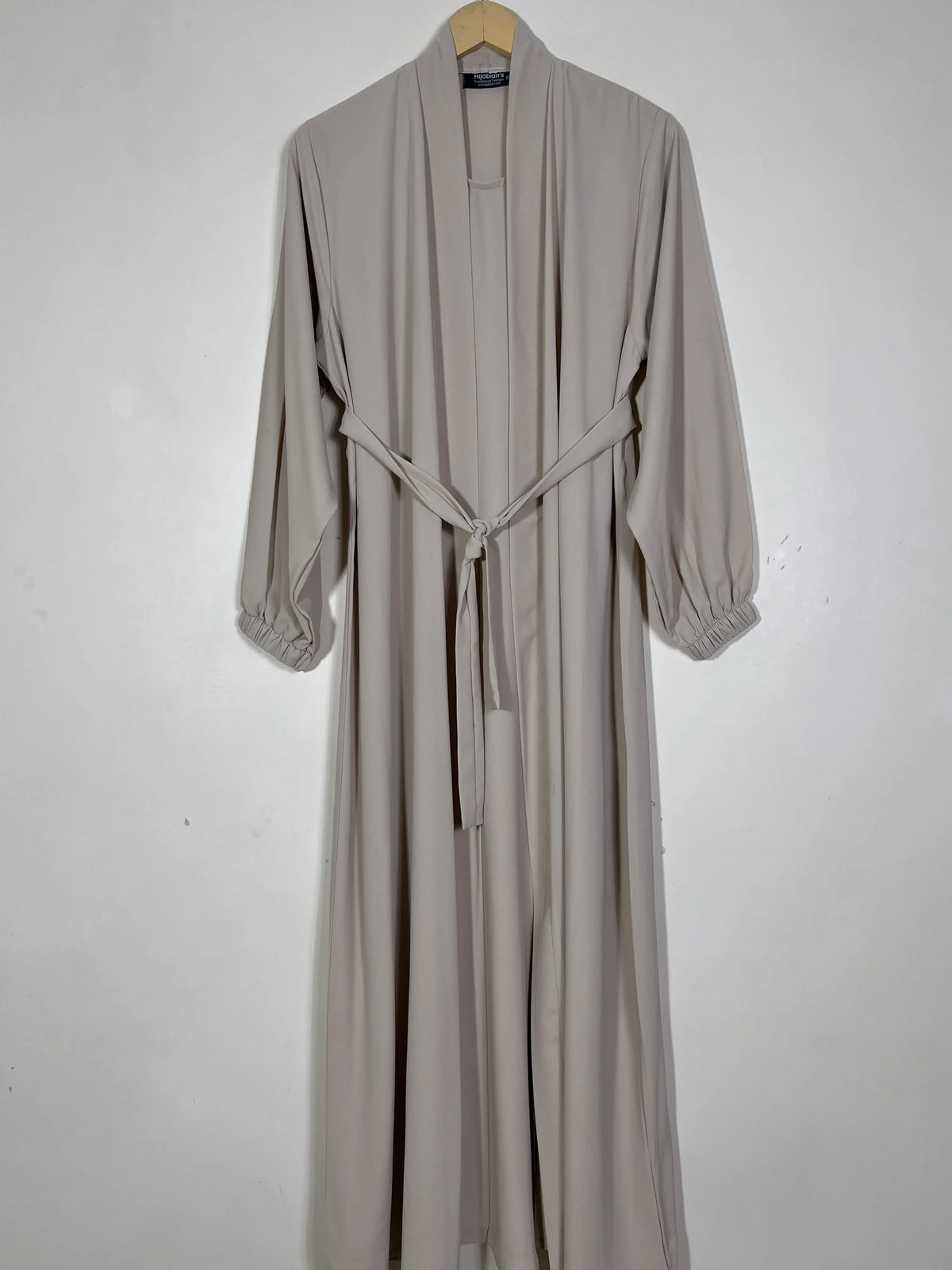 Beige - Attached Inner Chic Abaya HJ1512 Main image