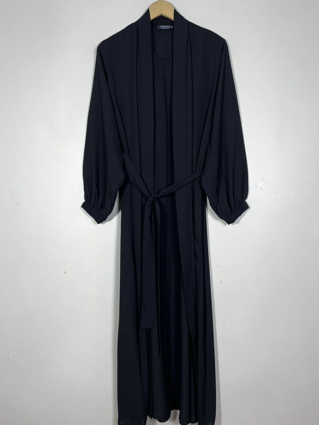 Black - Attached Inner Chic Abaya HJ1511