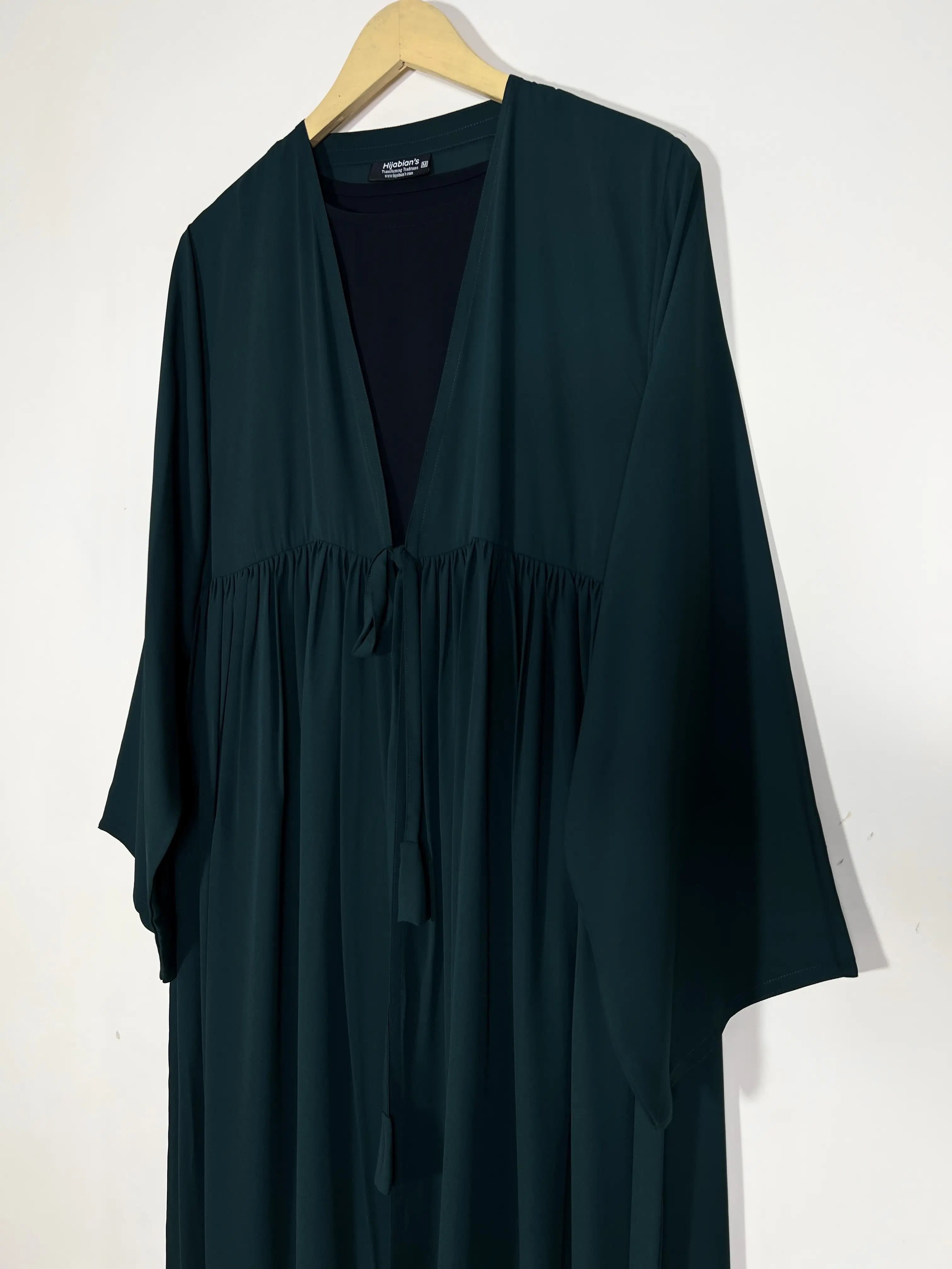 Bottle Green - Prestige Upper Inner Abaya HJ1500 Secondary image