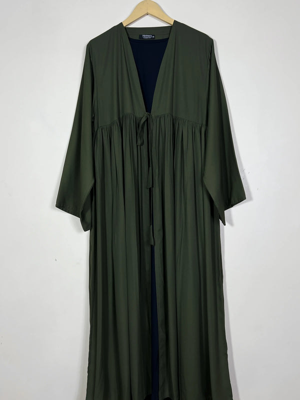 Olive Green - Prestige Upper Inner Abaya HJ1499