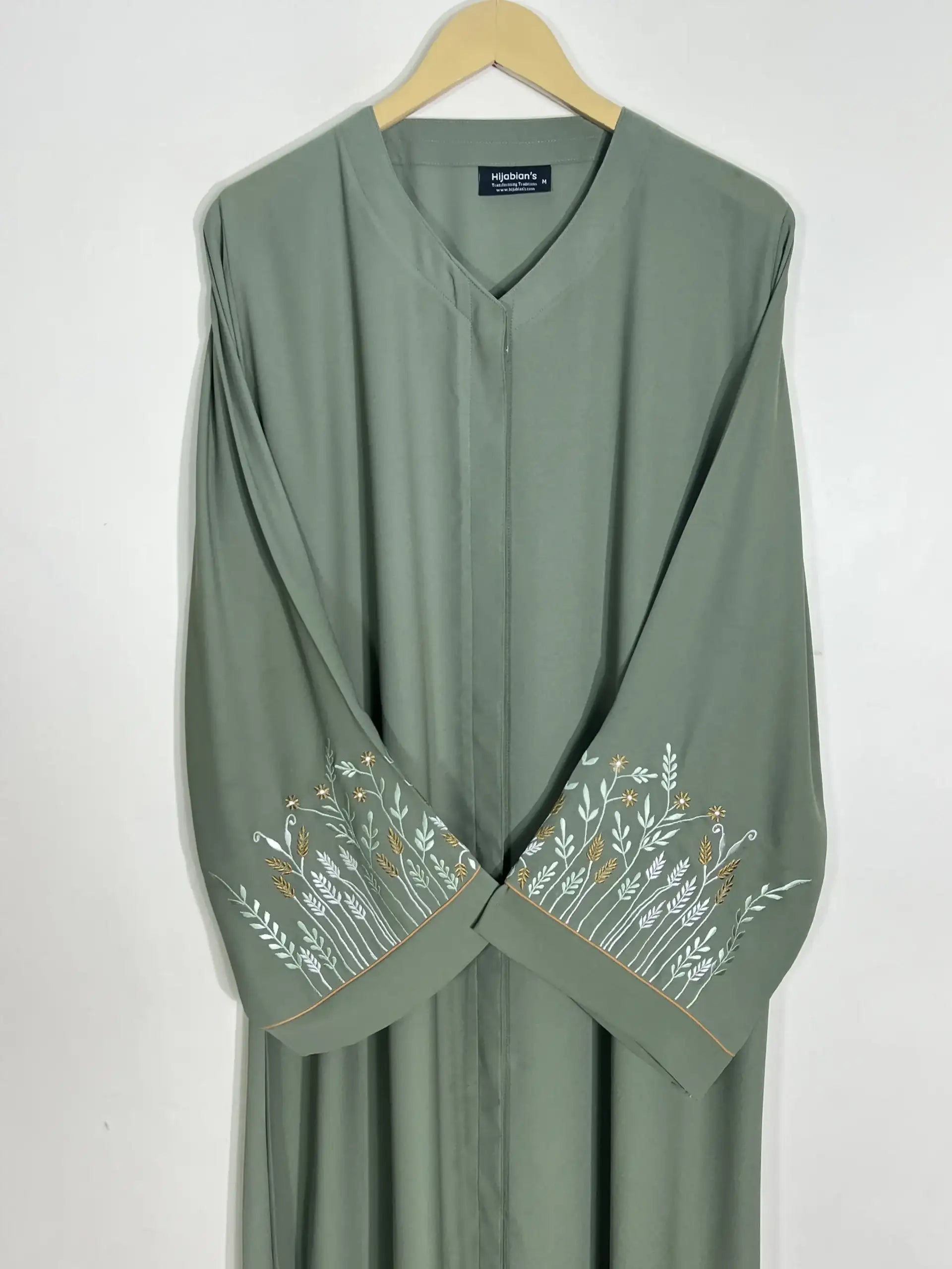 Fern - Embroidered Bloom Abaya HJ1108 Secondary image