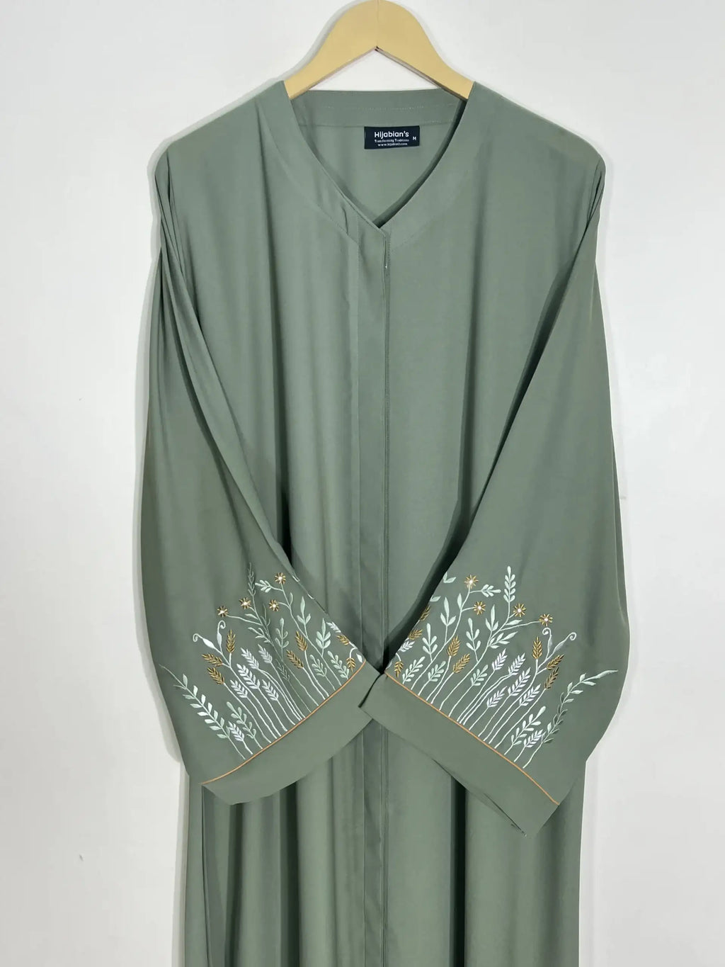 Fern - Embroidered Bloom Abaya HJ1108