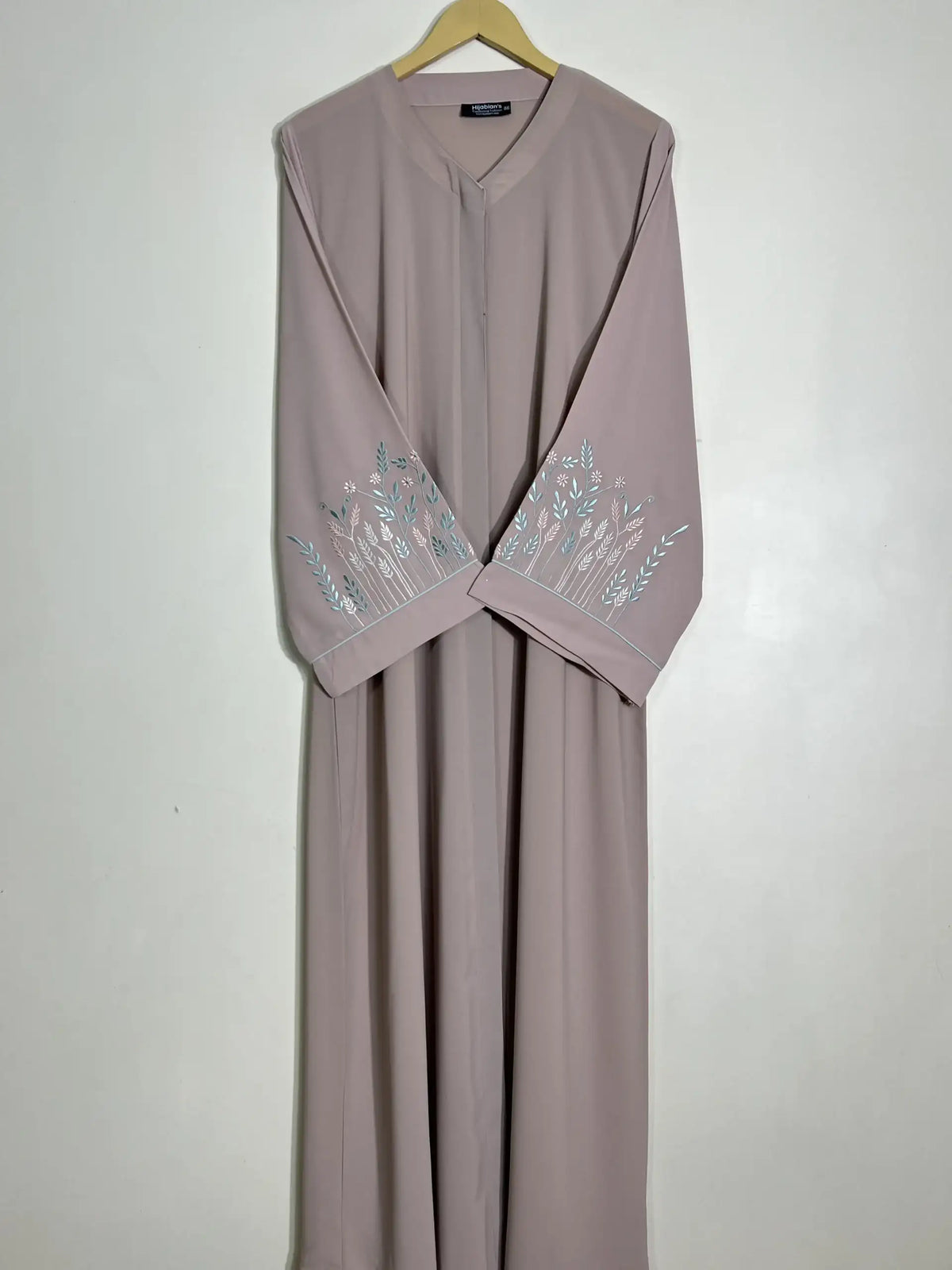 Tea Pink - Embroidered Bloom Abaya HJ1106 Main image