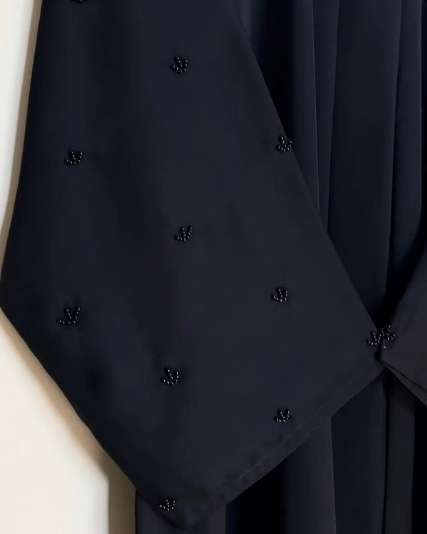 Black - Miral Beads Work Abaya HJ15551