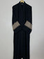 Fray of Serenity Abaya - Beige Contrast HJ1543