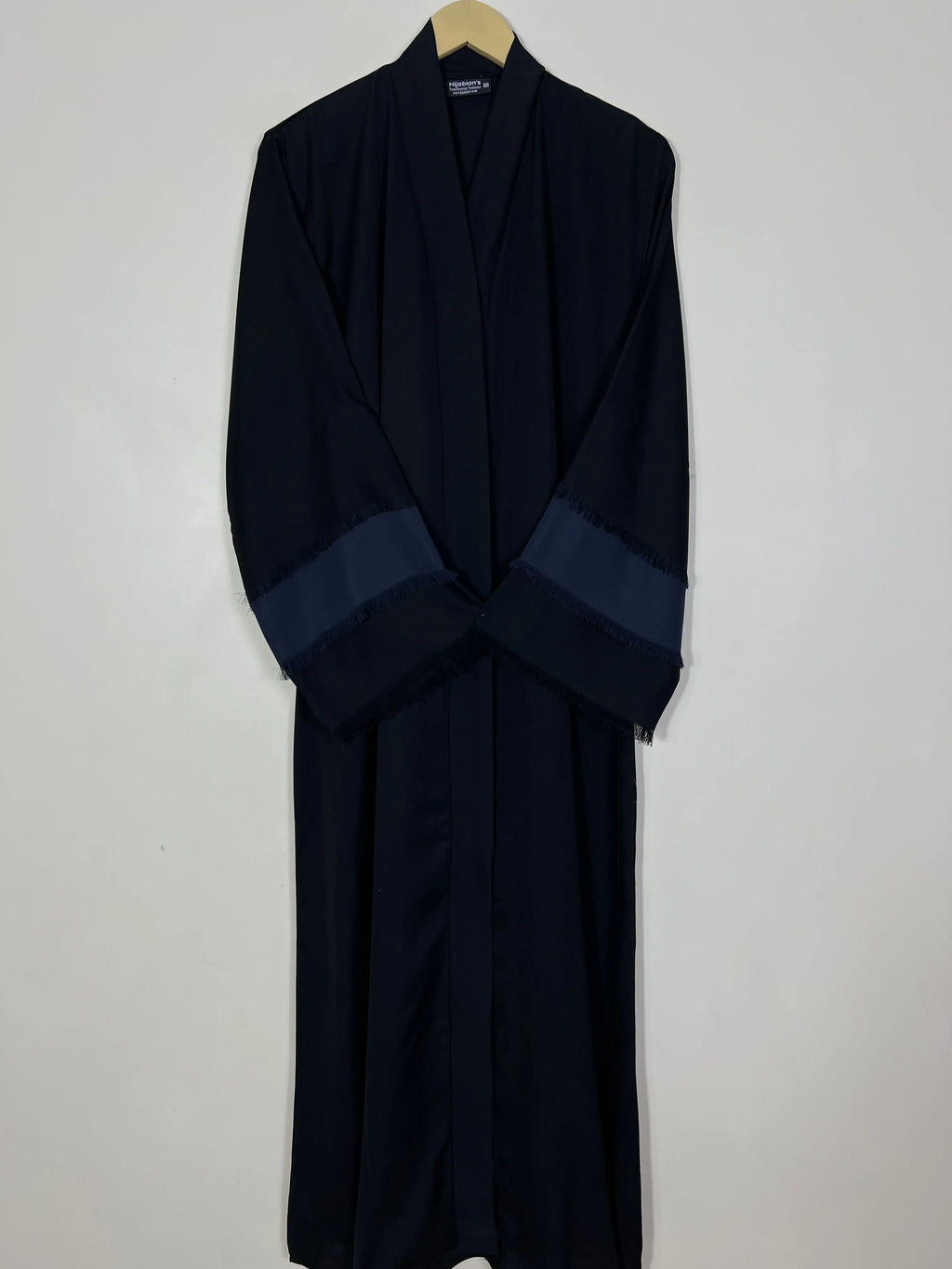 Fray of Serenity Abaya - Blue Contrast HJ1544