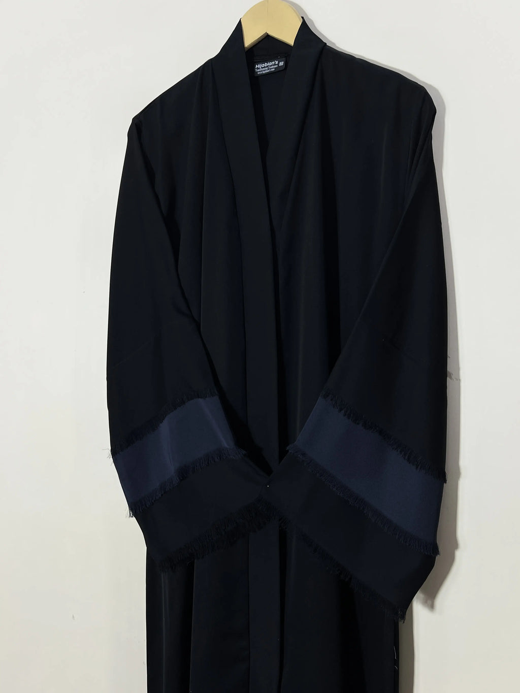 Fray of Serenity Abaya - Blue Contrast HJ1544