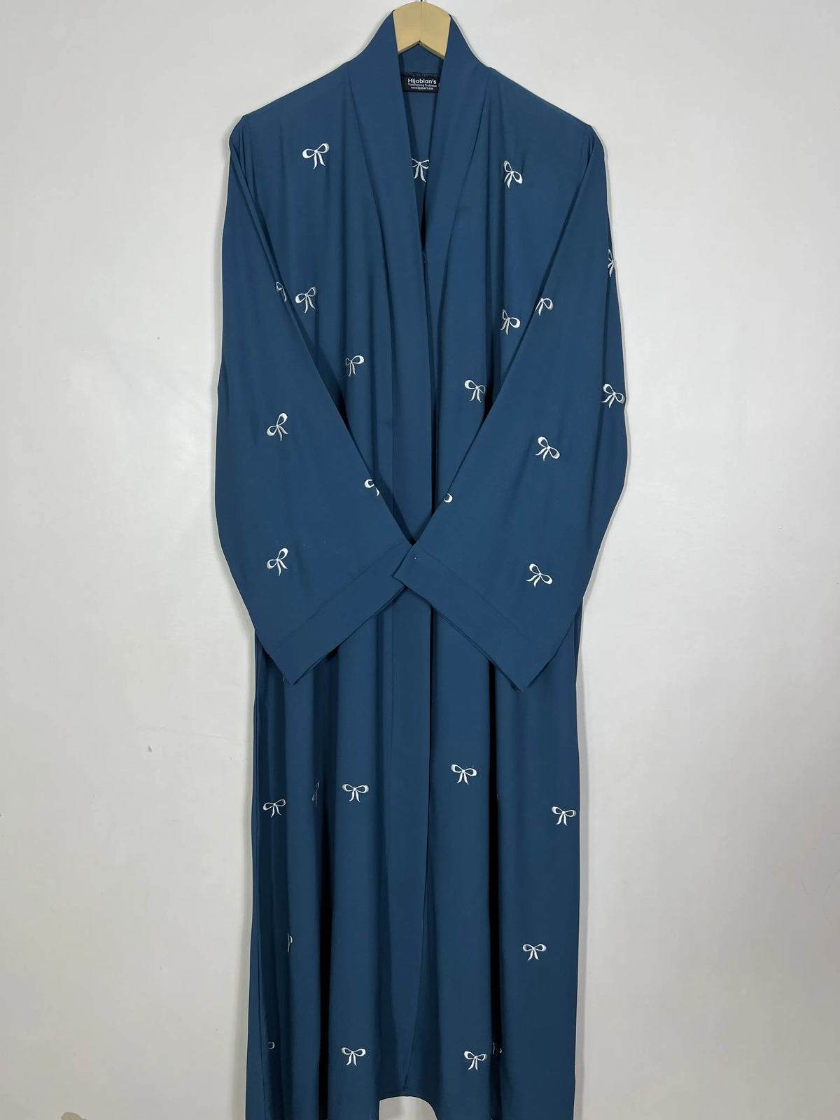 Teal - Classic Bow Abaya HJ1472 Main image