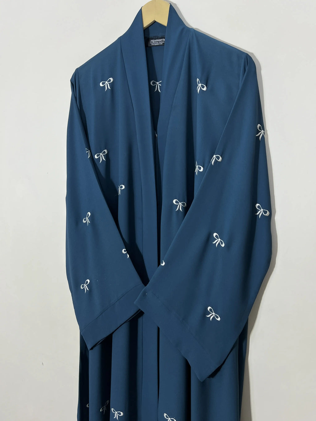 Teal - Classic Bow Abaya HJ1472