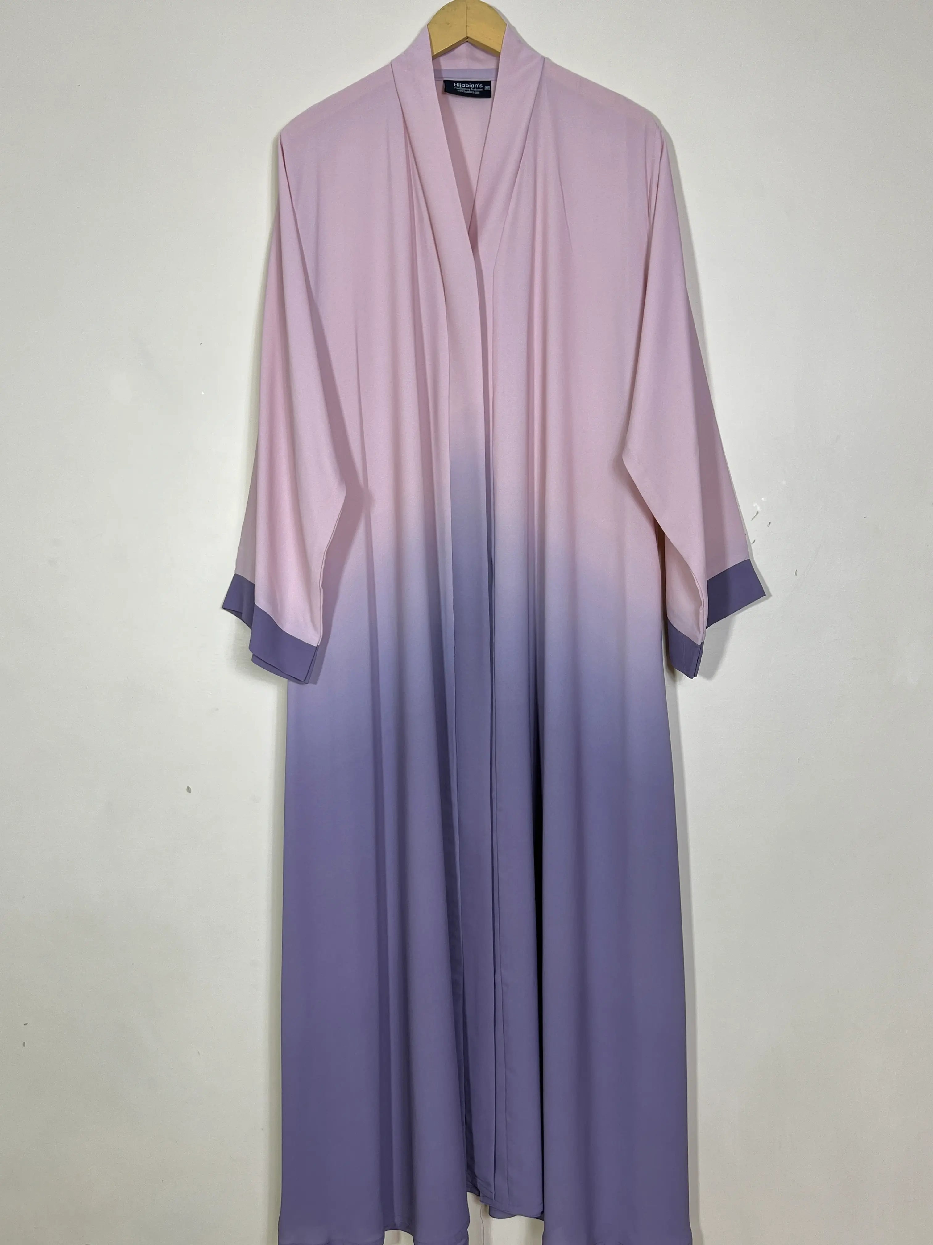 Petal Haze - Ombre Front Open Abaya HJ1560