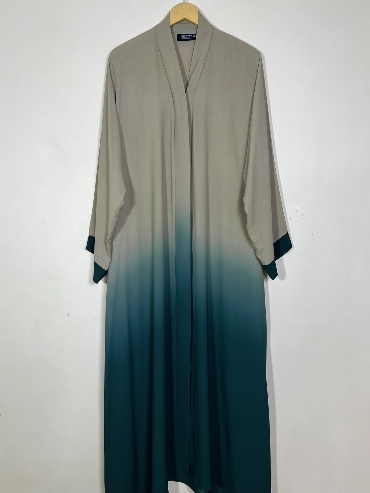 Biege Lagoon - Ombre Front Open Abaya HJ1556 Main image