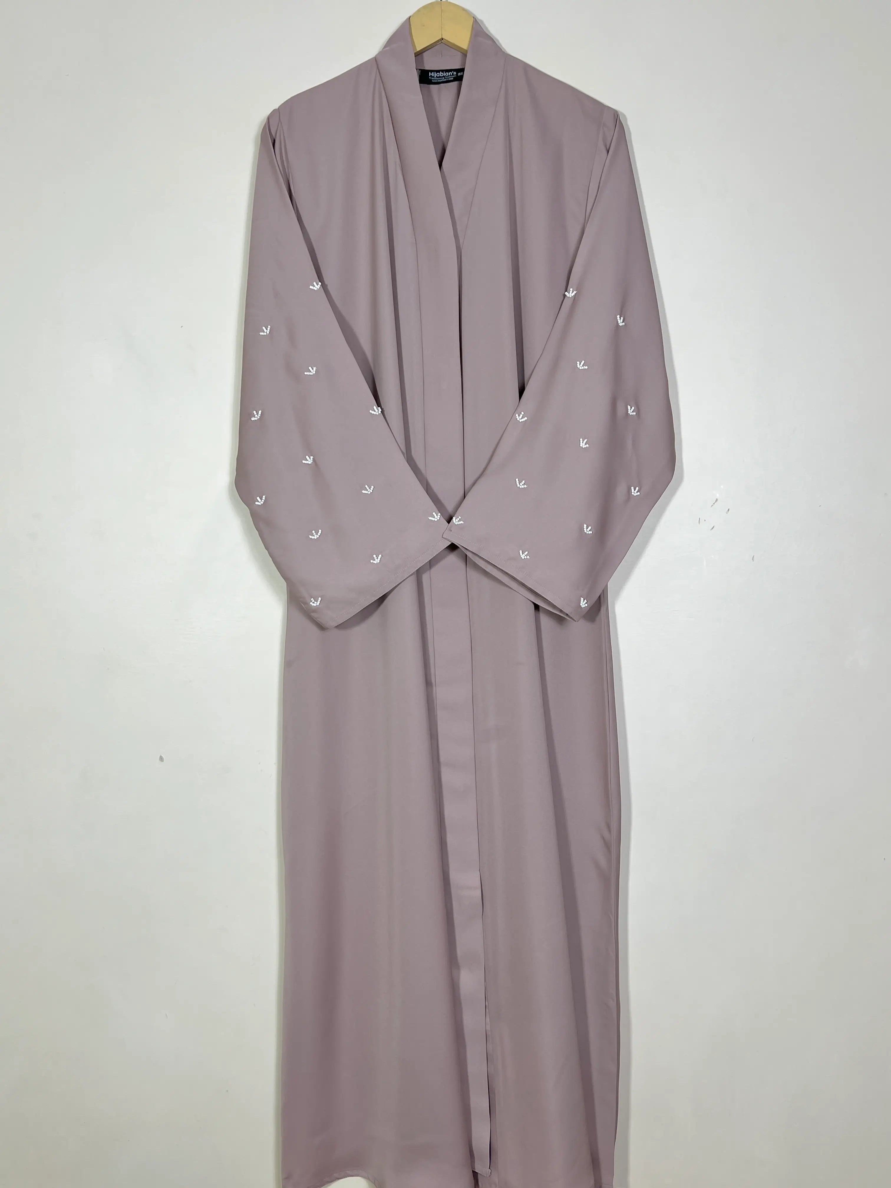 Dusky Rose - Miral Beads Work Abaya HJ1566