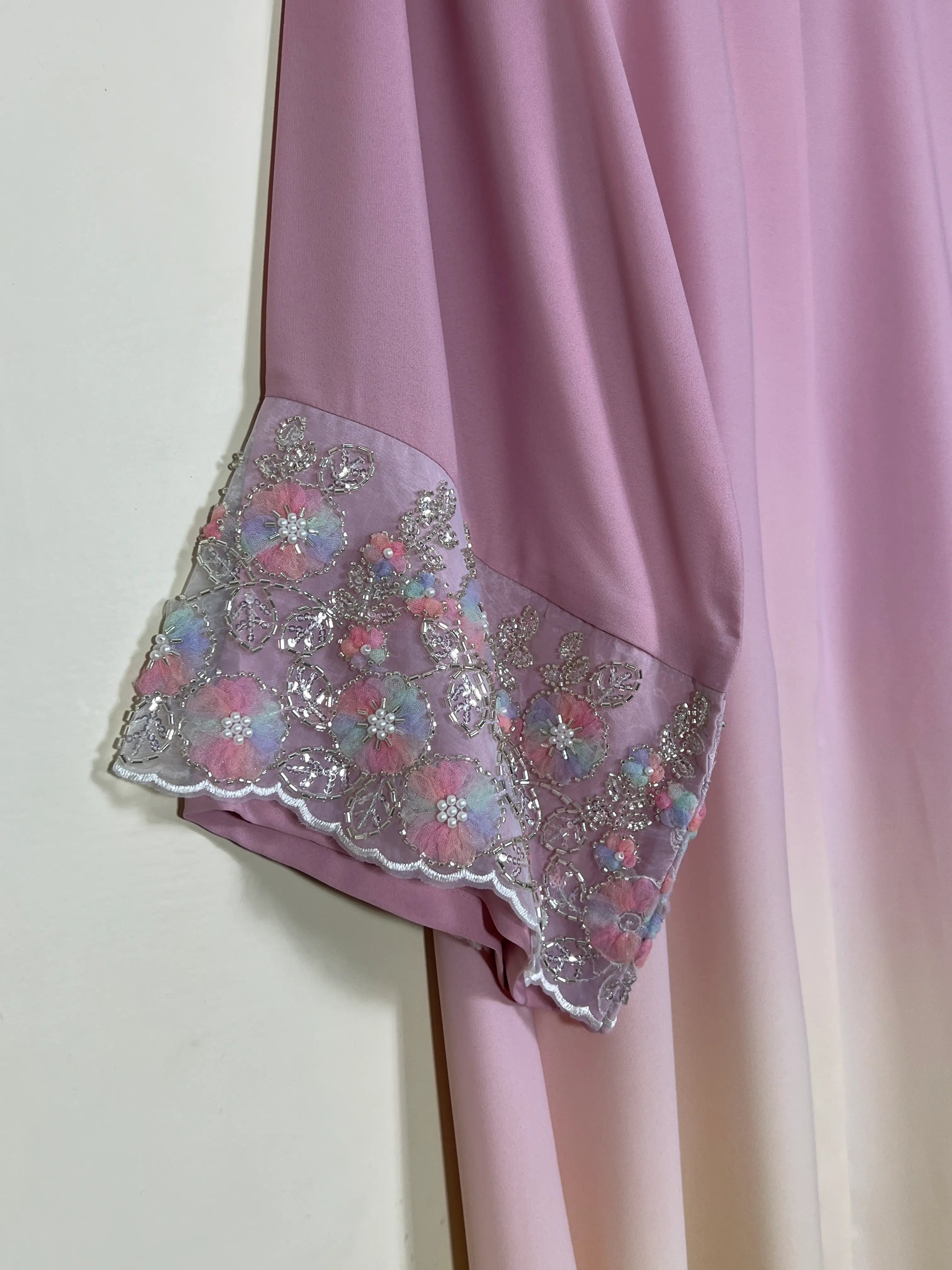 Blush Rose - Gleam of Reverie Abaya HJ1575